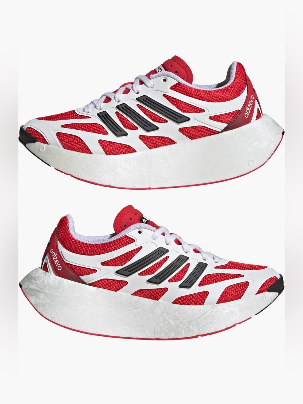 adidas
Adizero Aruku Sneaker
Big Kid size 6.5
Color: White/Pure Ruby/Black